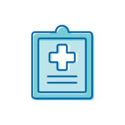 Health Chart Icon, Health Status & Medication Review