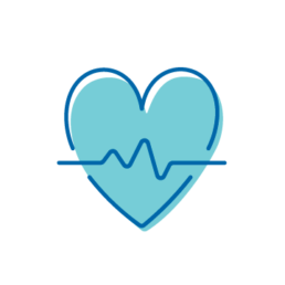 Heart Icon with P-wave, Vital Signs